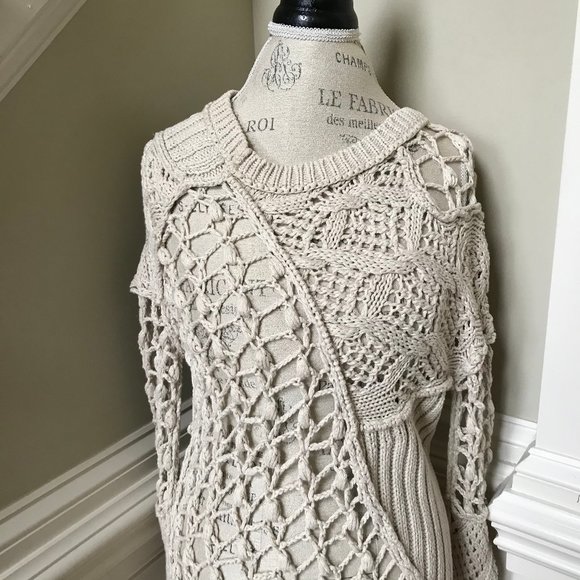 All Saints Crochet Summer Court Dress 2 Small Knit - Picture 5 of 12